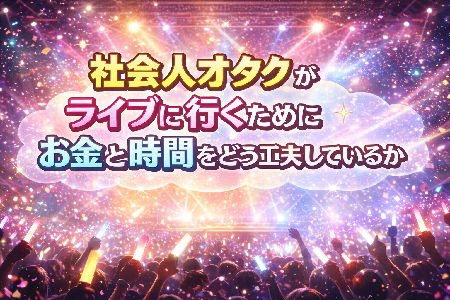 推し活においてのお金と時間の使い方